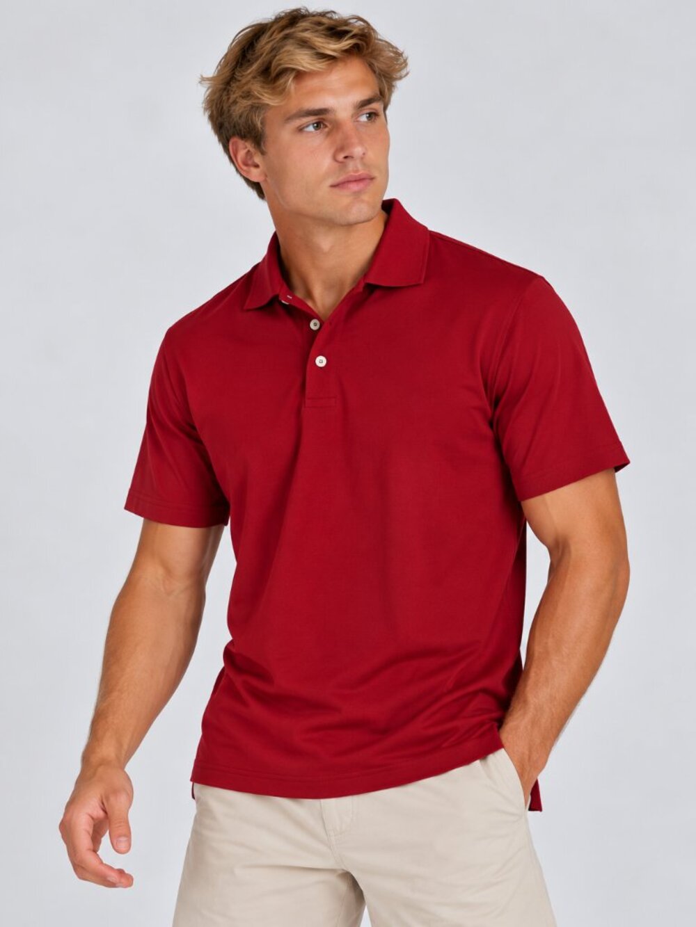 RLX Ralph Lauren Men's Red Performance Polo Shirt Size XS 50508